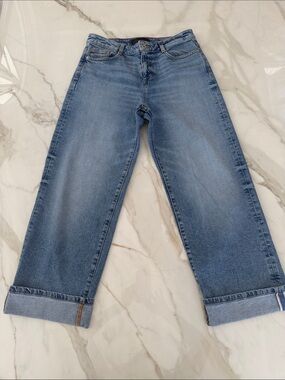 ZARA Classic Light Blue Wide-Leg Jeans for Women
